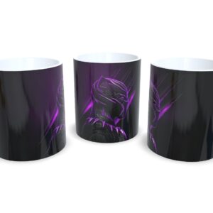 Caneca De Porcelana Geek Pantera Negra mod 2