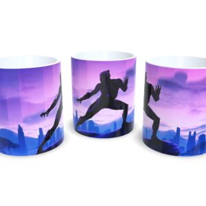 Caneca De Porcelana Geek Pantera Negra mod 3