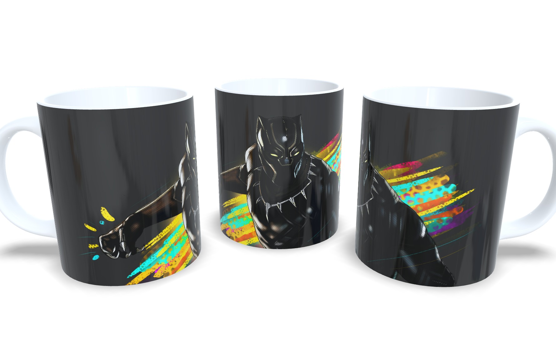 Caneca De Porcelana Geek Pantera Negra mod 5