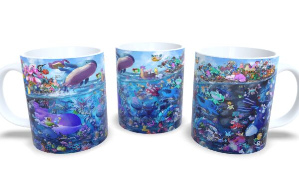 Caneca De Porcelana Anime Pokémon Mod 3!