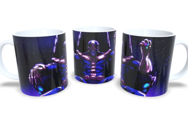 Caneca De Porcelana Geek Thanos